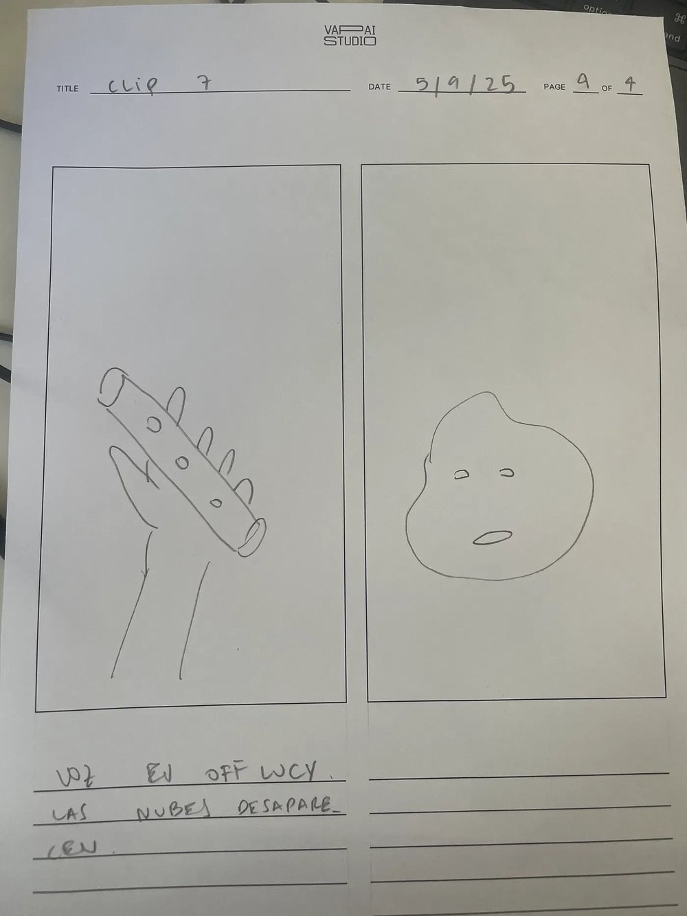 Storyboard process