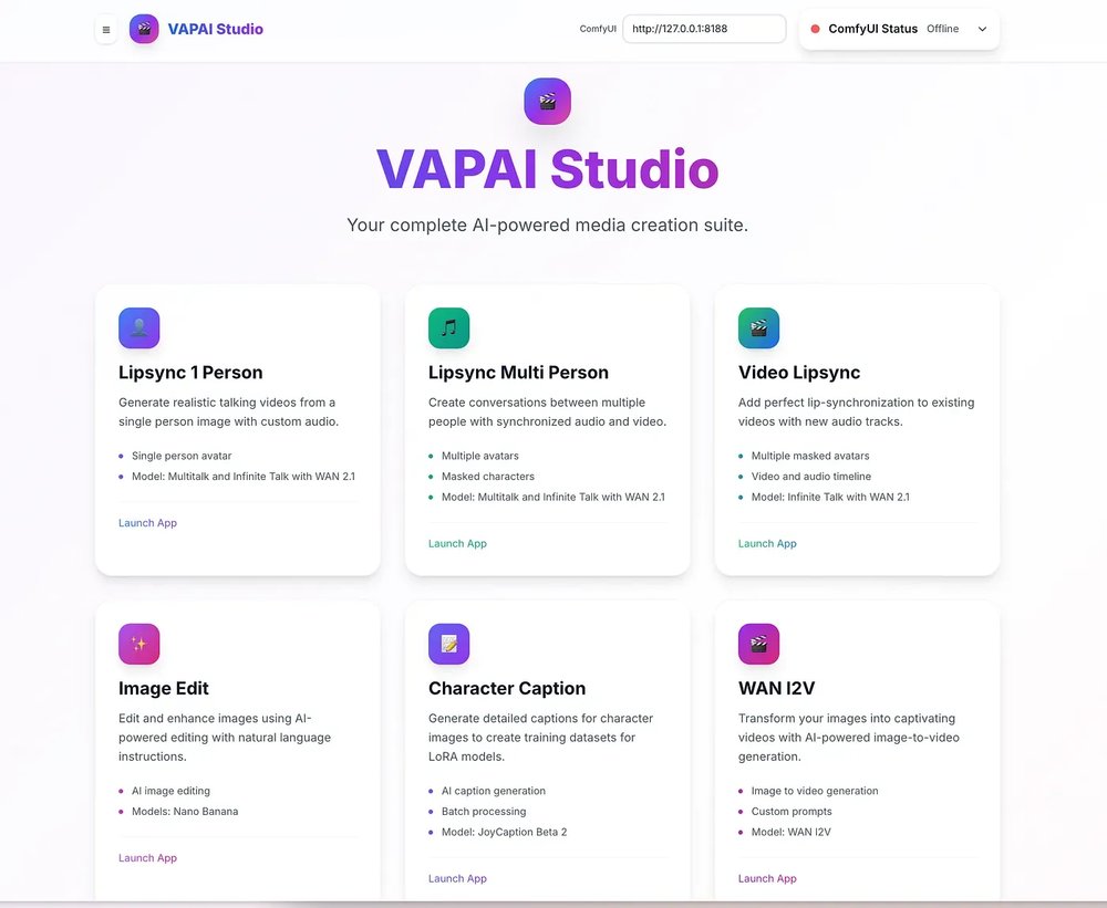 VAPAI Platform screenshot