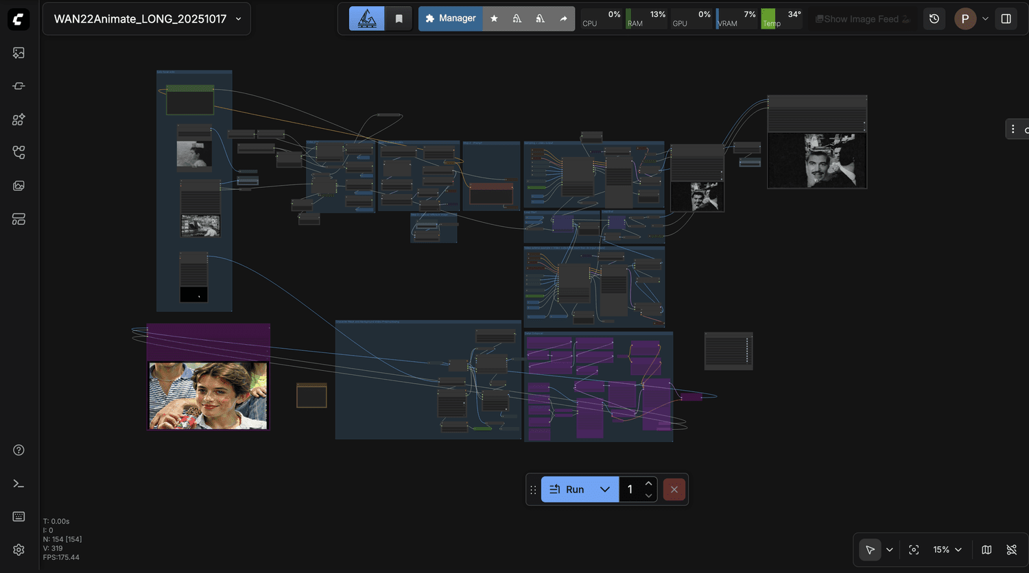 Custom ComfyUI workflow for face-swapping